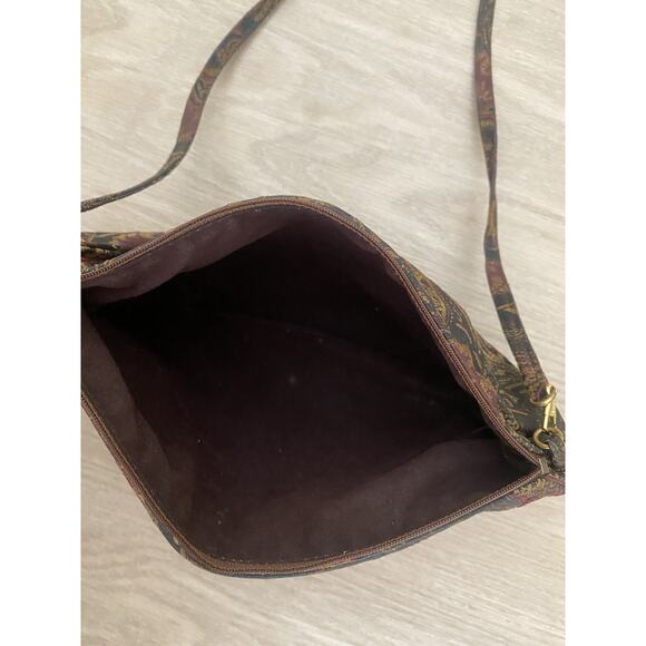 Vtg Carlo Fiori Patchwork Snakeskin Leather Crossbody Bag Italy Mobwife Retro - Picture 4 of 7